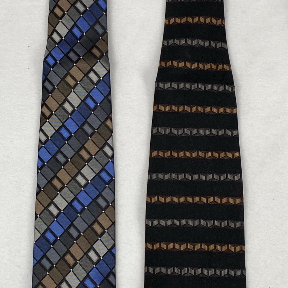 Stylish Geometric Patterned Ties Kenneth Cole - image 1